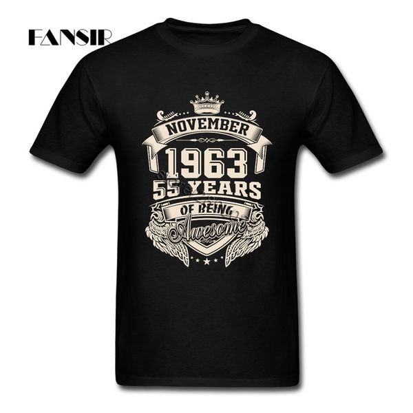 

geek born in november 1963 55 years of being awesome men's short sleeve soft streetwear 3xl sport hooded sweatshirt hoodie men t shirt