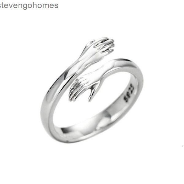 

fashionable of small fresh and korean temperament, version versatile love embrace, lovers ring, women's jewelry, Silver