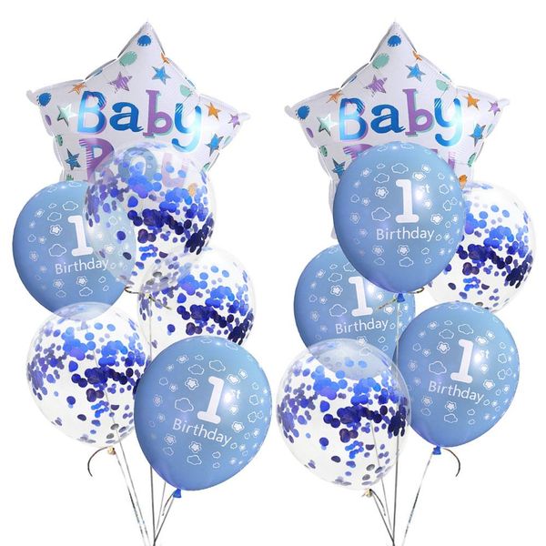 

amawill baby shower girl 1st birthday party balloons decoration kit for boys 1 year old anniversary party supplies 7d wmtjyv