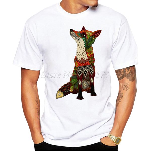 

new fashion ice floral fox design men's printedt shirt cool casual male t-shirt sport hooded sweatshirt hoodie