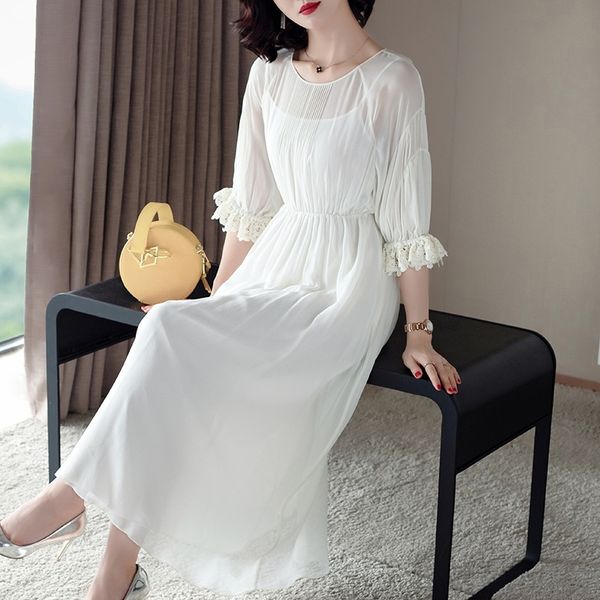 

engtz d906180 new 2019 women's stitching slim d906180 women's new spring dress spring 2019 stitching slim dress zutmx, Black;gray