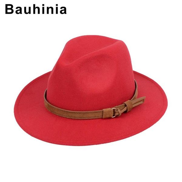 

wide brim hats bauhinia brand european and american fashion autumn winter style flat black woolen jazz hat, Blue;gray