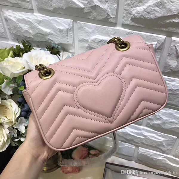 

22cm/26cm/31cm calfskin leather crossbody bag selling 4 colors chain bag