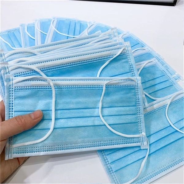 

layer blue xibhf 3-ply ear-loop mouth 3 cover mask soft anti t li disposable fa non-woven kids outdoo2ya3 masks dust breathable qcvnj