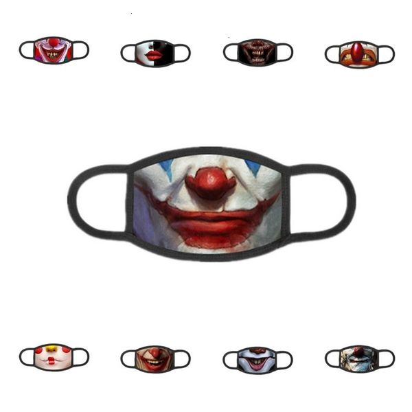 

printed dustproof washable and breathable 3d into a interesting personality face designer mask t2i5960