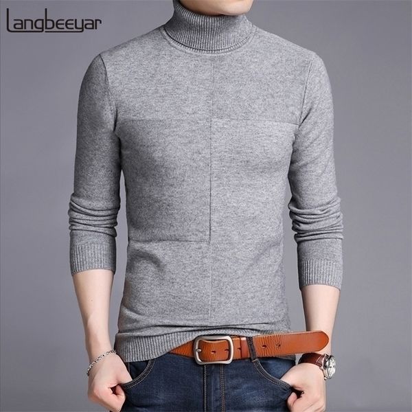 

new fashion brand sweaters men pullover woolen slim fit jumpers knitred warm thick autumn korean style casual men clothes 201201, White;black