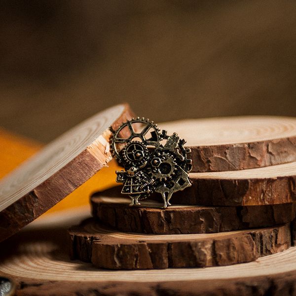 

british suit brooch for men simple and versatile plant pin
