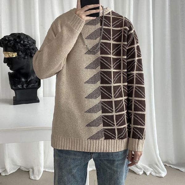 

men's blouse 2021 autumn thin new winter jacquard knitted neck high sweater leisure male clothing xkjx, Black
