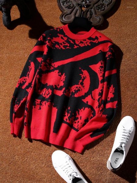 

bk11511 fashion men's sweaters 2020 runway luxury european design party style men's clothing1, White;black