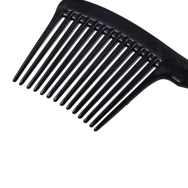 

wide teeth comb for long curly hair women wig detangling hairdressing rake comb suitable salon home q jllpqb, Silver