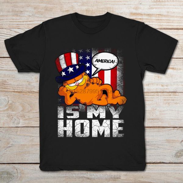 

corloring garfield america is my home hoodie designers t shirts sweatshirt