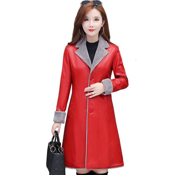 

new us size 4xl winter leather outfits women antique telephoneboys fur jackets