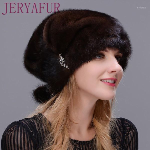 

beanie/skull caps 2021 stil russische frau warme hut one ist ein nerz pelzmÃ¼tze handgemachte winter willow dekoriert dekorative ohr kapp1, Blue;gray