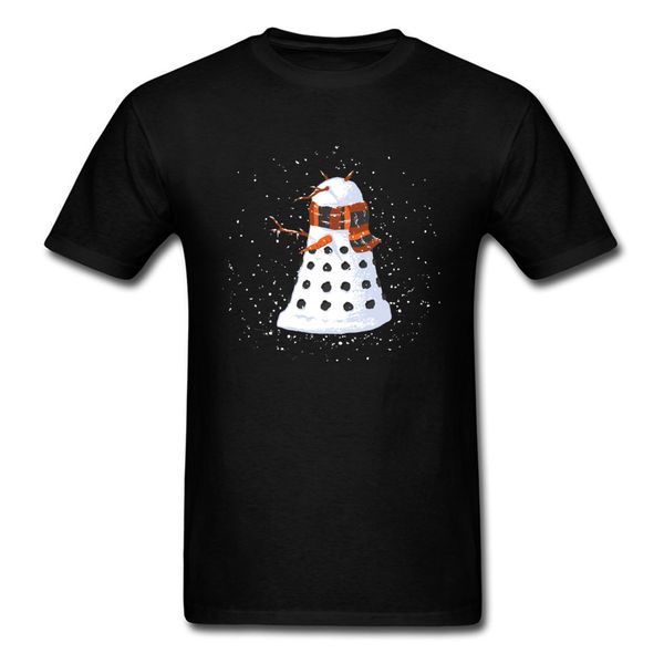 

snow dalek t shirt dr. who tee men cartoon christmas gift cartoon printed t shirts black cute tshirt sport hooded sweatshirt hoodie