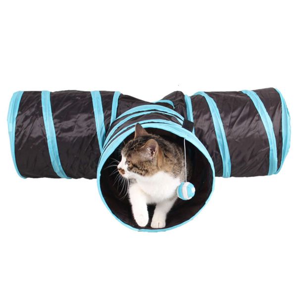

pet drill pipe nt factory rolling ground chinchilla toys suppli channel folding cat three-way tunnel