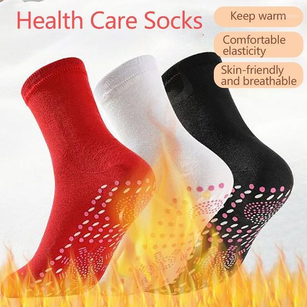 

magnetic socks self heating therapy tourmaline magnetic therapy sock pain relief comfortable and breathable foot massager warm1, Black;white