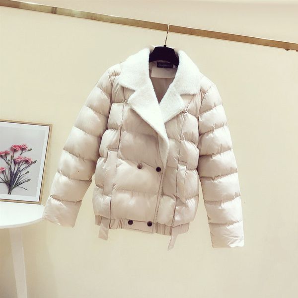 

short 2020 winter new korean slim down women's cotton padded small jacket, Black