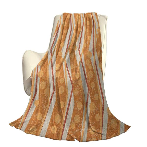 

chevron zigzags pattern with stripe and dots geometricaloffice leisure blankets