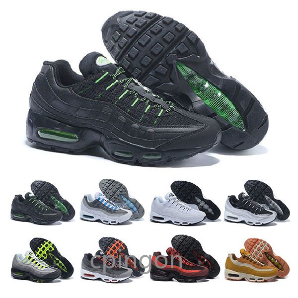 

mens оригинал воздуха кроссовки chaussure ьотте мужчины спортивные тренажеры коричневый черный белый кроссовки zapatos размер eur 40-46 ptts, Black