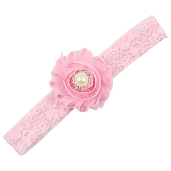 

baby girl headband infant hair accessories cloth flower pearl bows newborn tiara headwrap gift toddlers bandage ribbon headwear qylvvw, Slivery;white