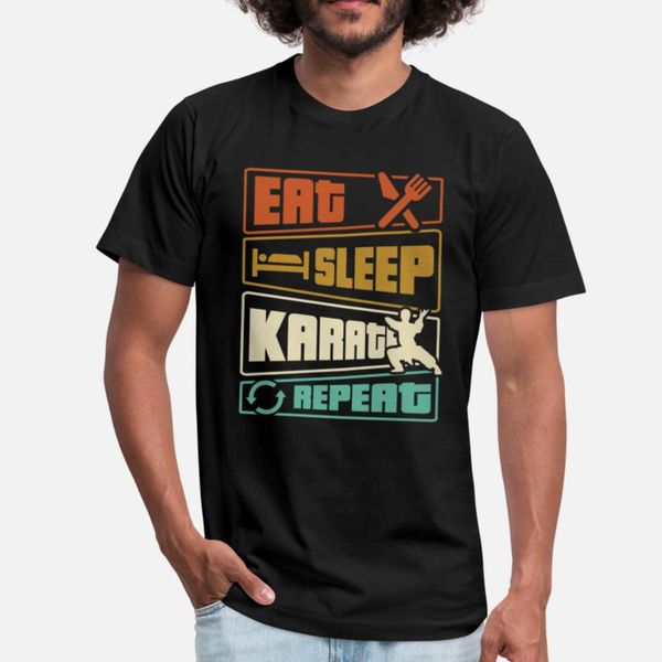 

eat sleep karate repeat t shirt print slim fit tracksuit hoodie sweatshirt