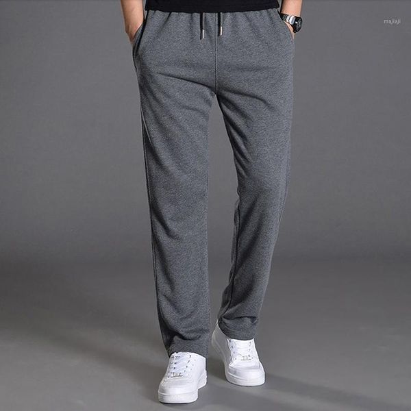 

men's pants men autumn summer sports running pockets training elastic waist jogging casual trousers sweatpants1, Black