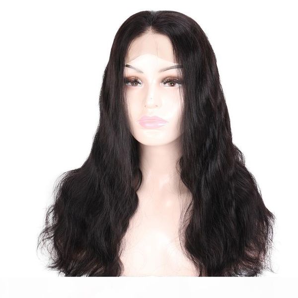 

realbeauty brazilian body wave wig 4*4 lace front human hair u part lace wig pre-plucked with baby hair remy frontal, Black;brown
