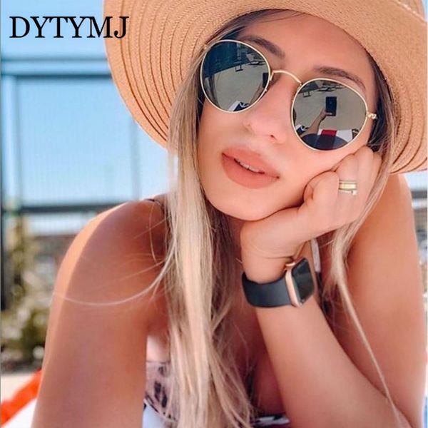

sunglasses dytymj 2021 round women retro oval sun glasses classic vintage for men lentes de sol mujer uv400, White;black