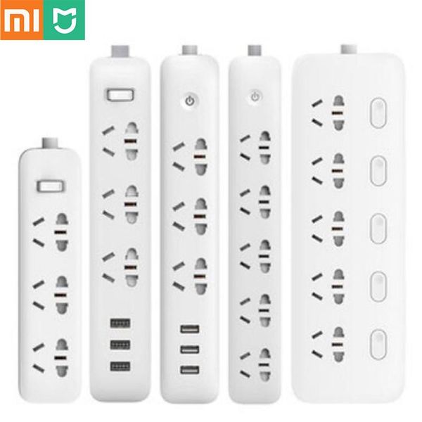 

mi wifi smart socket plug household extension cable power board 3/5/6/8 hole usb fast charging 2500w 10a 250v