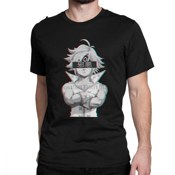 

мелиодас ап фелек зла men t shirt семь смертных грехов wrath аниме манга японские отаку тройники с коротким рукавом рубашки партии спорта то