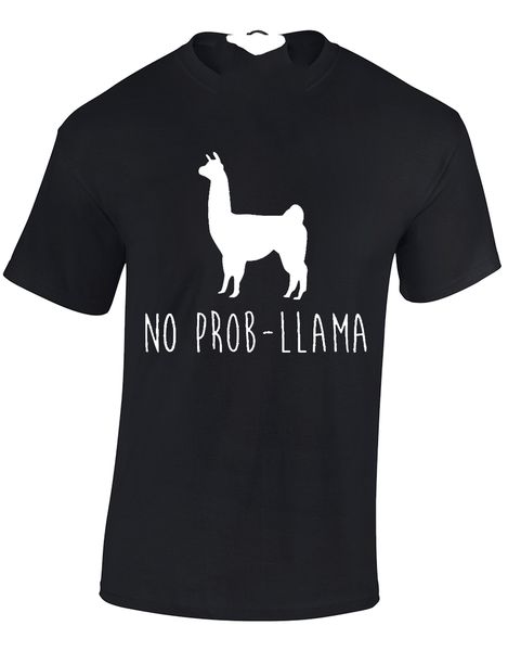 

no probllama mens funny joke comedy quality premium design s 3xl gift funny hoodie designers t shirts sweatshirt