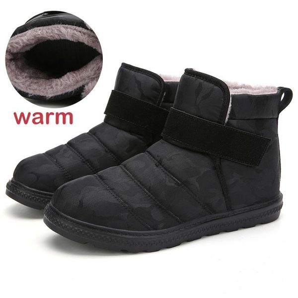 

vanmie winter snow boots women 2020 women winter boots waterproof warm white snow fur ladies booties plus size 36-47, Black