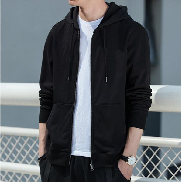

2021 new sleeve fashion mens hoodies hip hop sweatshirt men's hooded tracksuit male autumn winter fleece hoody sh9a, Black