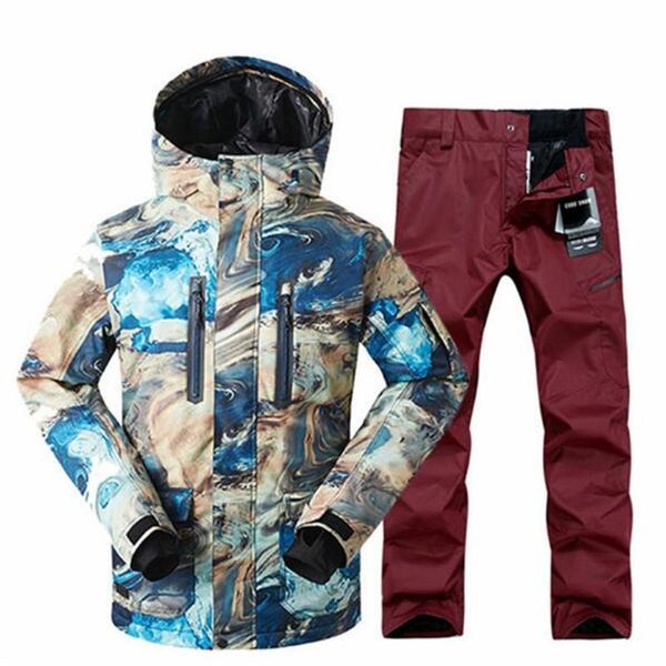 

skiing jackets 2021 gsou snow male sports and leisure professional windproof ski suit winter men's double board snowboard jacket