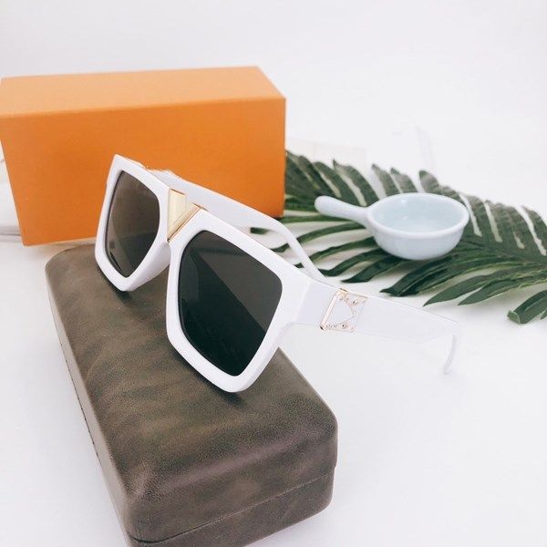 

new luxur classic pilot sunglasses designer brand fashion mens womens sun glasses eyewear metal glass lenses with box 4362, White;black