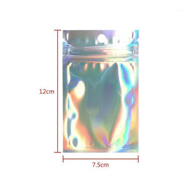 

gift wrap 100pcs reusable aluminum foil bag recyclable zip party favor storage bags1