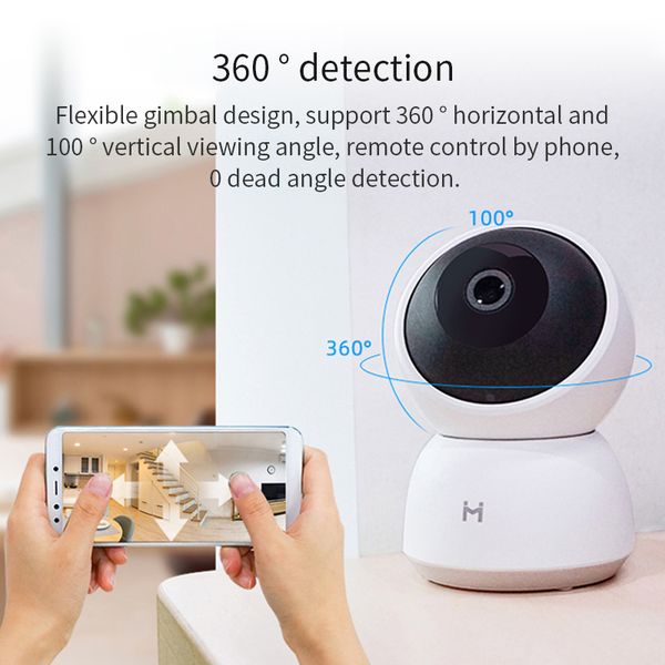 

imilab smart camera a1 1296p hd smart webcam 360Â° vision video camera view baby security monitor work for mi home app