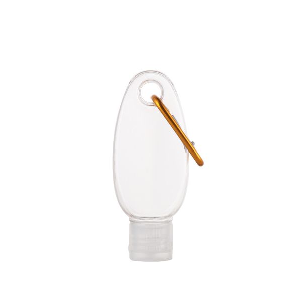 

pocket oval shaped petg plastic clear key ring bottle custom logo print 1oz 1.75oz hand sanitizer gel bottle hip