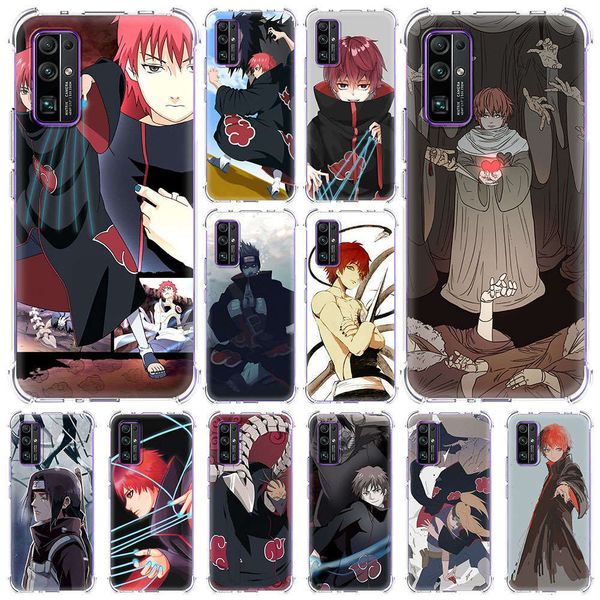 

zori naruto akatsuki's transparent soft sheath, huawei honor 9x pro 30 youth 20 10 lite 9a 9s 9c x10 max 5g 20s airbag4fre