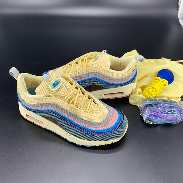 

sean wotherspoon x 1/97 vf sw hybrid outdoor shoes for men women corduroy rainbow authentic sneakers with og box 36-45