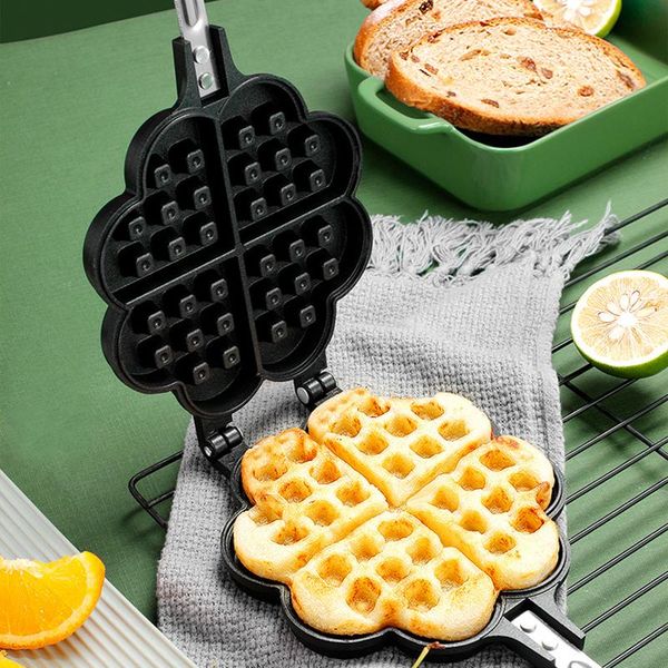

baking moulds heart shape kitchen non-stick waffle maker pan mould mold press plate making cake make home family diy tool