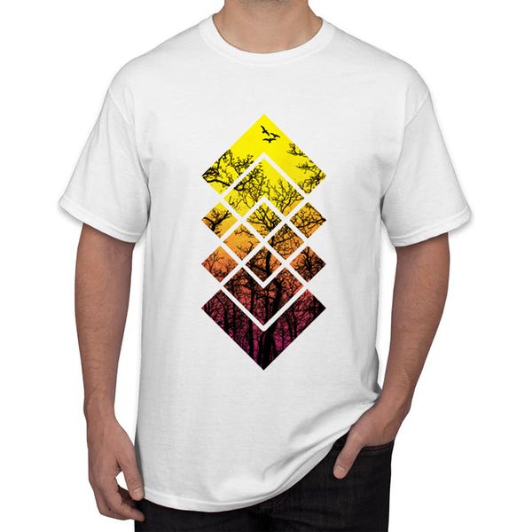 

teehub geometric design men's fashion sunset vibes print t shirt hipster short sleeve tee sport hooded sweatshirt hoodie