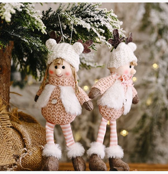 

1pc decorations cute angel doll girl pendant navidad new year 2021 christmas tree ornaments xmas gift for kids