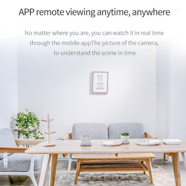 

1080p hd home office camera 150 degree easy install night vision wide angle pc for security wireless wifi app control1