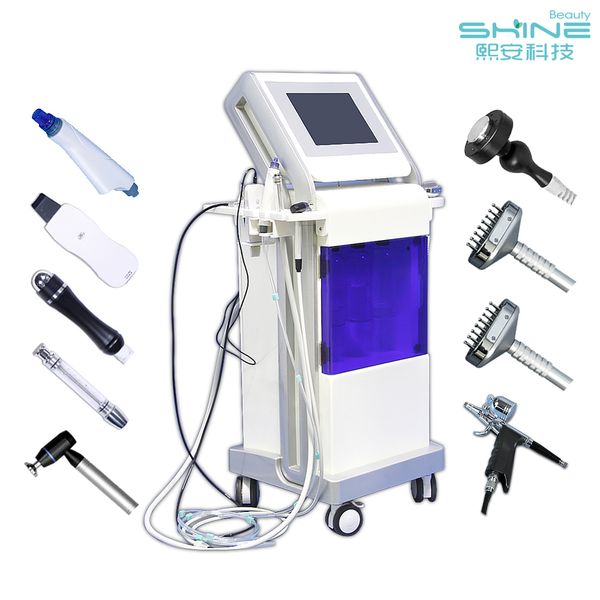 

2021 multifunction hydra dermabrasion rf bio-lifting spa facial machine aqua facial cleaningl machine water peeling dermabrasion