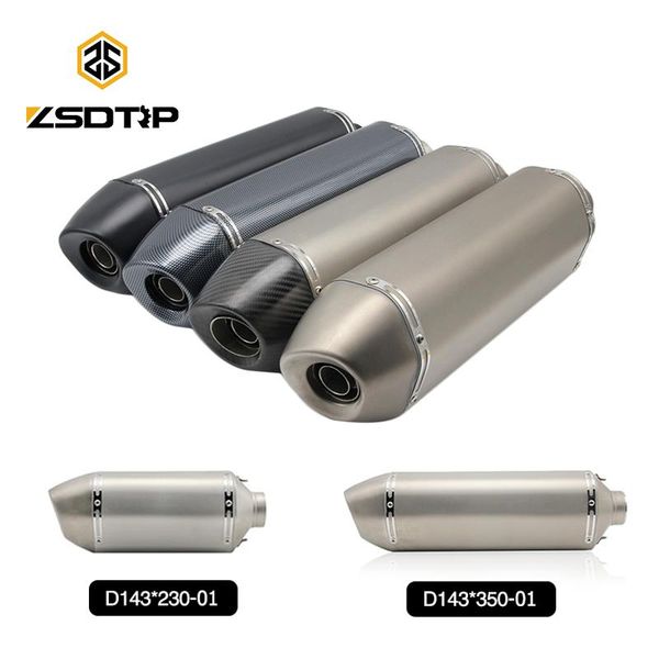

zsdtrp universal 51mm motorcycle dirt bike exhaust escape modified scooter ak exhaust muffler for most motorcycle