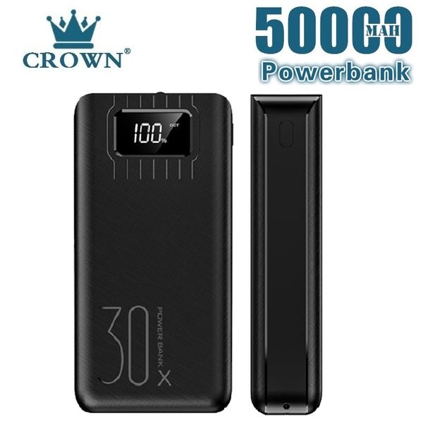 

50000mah power bank large-capacity for mobile phone digital display led lighting portable phone charger with usb interface ing