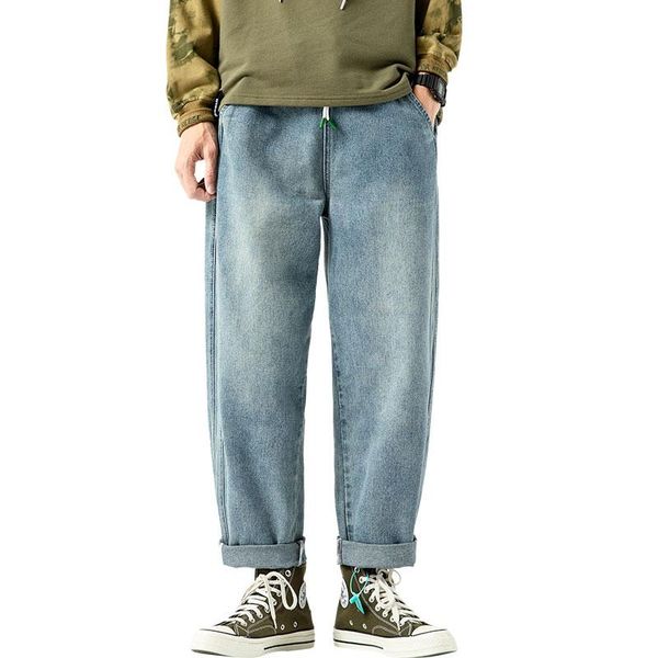 

men's vintage jeans plus size hip hop blue jean for men mens denim pants men fashion 2020 trousers