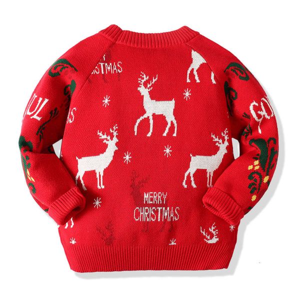 

elk children's soft double jacquard sweater christmas seri dign kmcn, Blue