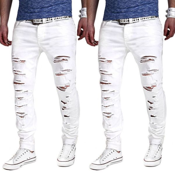

2020 summer new men's jeans shorts in europe, Blue